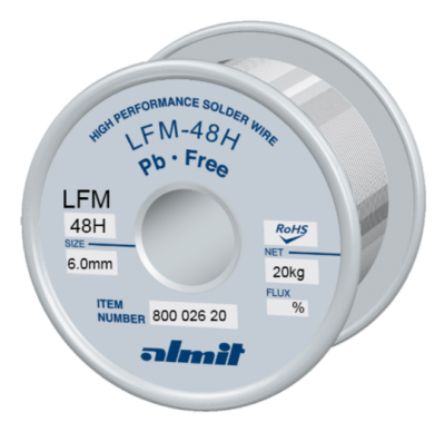 LFM-48 H  Massiv Draht/ Solid wire  6,0mm  20kg Spule/ Reel
