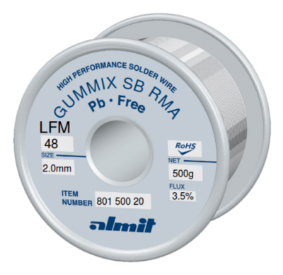 GUMMIX SB RMA LFM-48  Flux 3,5%  2,0mm  0,5kg Spule/ Reel