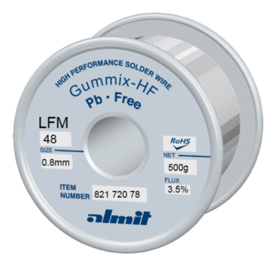 GUMMIX-HF LFM-48  Flux 3,5%  0,8mm  0,5kg Spule/ Reel