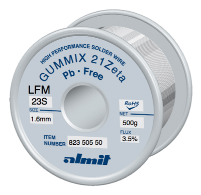 GUMMIX 21Zeta LFM-23-S 3,5%  Flux 3,5%  1,6mm 